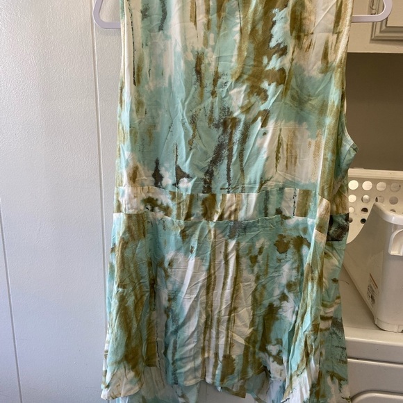 Simple Suzanne Betro light green vest w front tie women’s size 1X - Picture 5 of 6